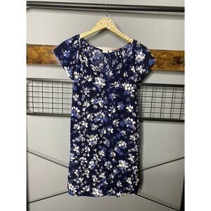 Gap Navy Blue Floral Dress | Medium